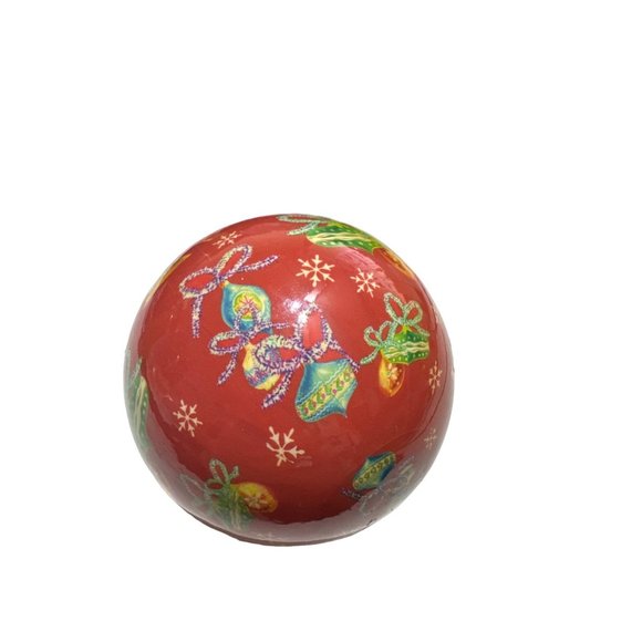 Light Up Photo Christmas Ornament Ball Battery Operated Red - Picture 3 of 4
